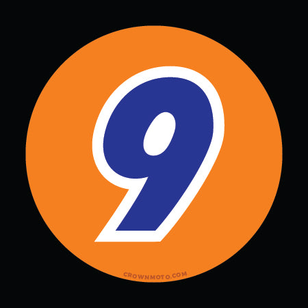 Highway 9 parody 76 gas station sticker from crown moto