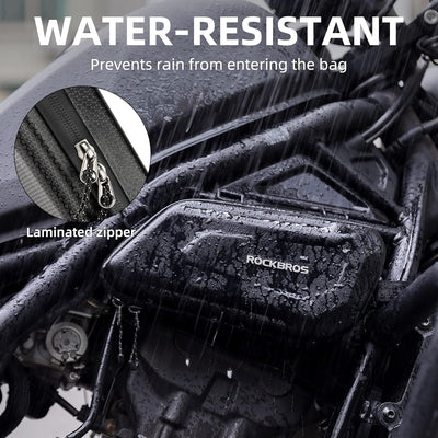 ROCKBROS EVA Hard Shell Motorcycle Tool Bag - Water-Resistant Triangle Side Bag