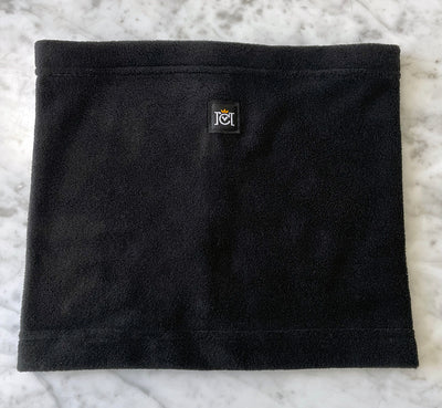 crown moto branded fleece neck warmer