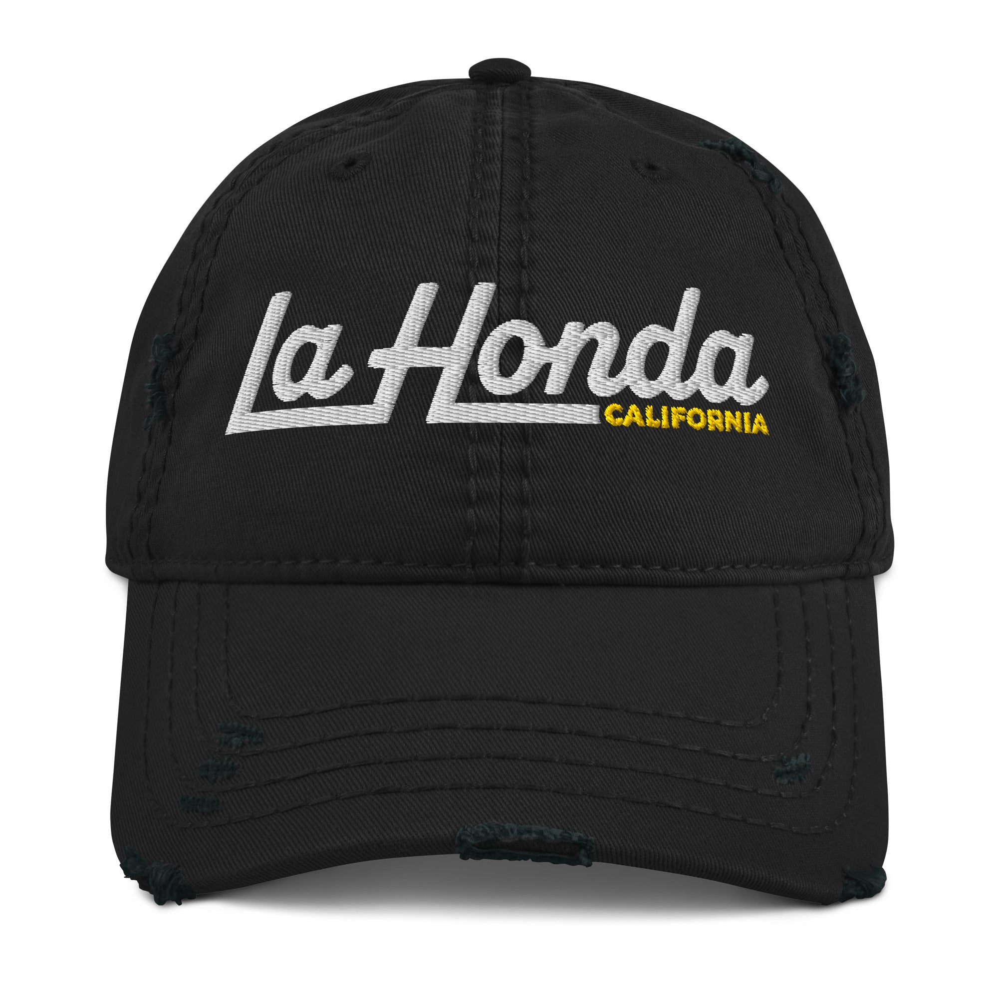 La Honda California embroidered hat in black