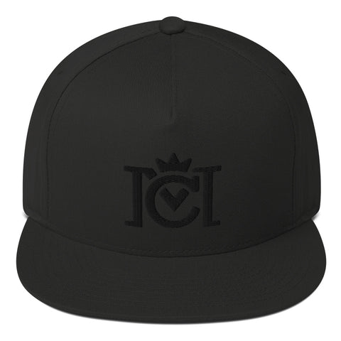 Crown Moto 3D Embroidered Blackout Logo Cap