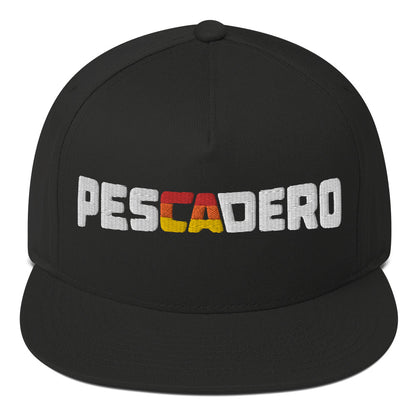 Black Pescadero Sunset embroidered hat from crown moto