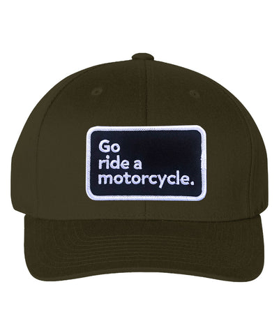 "Go ride a motorcycle" Cotton Blend FlexFit Hat