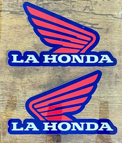 La Honda California Honda Parody Transfer Stickers 2 Sides