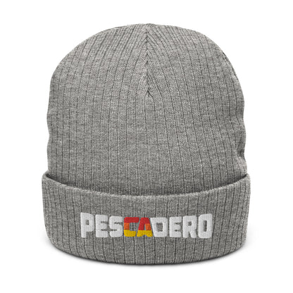 Pescadero Sunset embroidered ribbed knit beanie