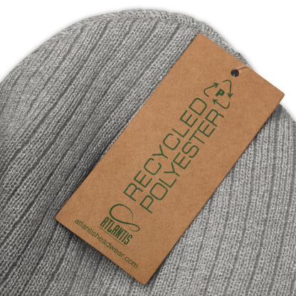 grey ribbed beanie from Atlantis