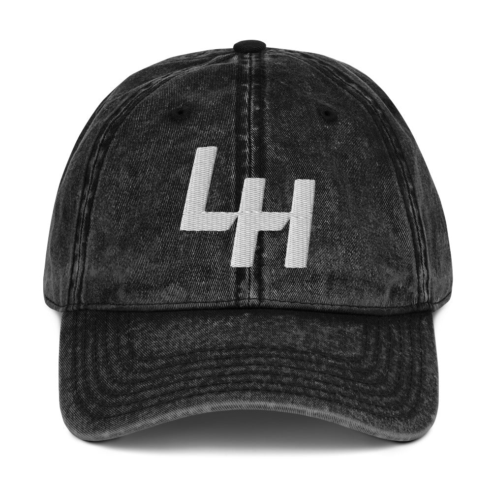 La Honda SHIFT logo from crown moto embroidered in 3D on the front of vintage baseball cap