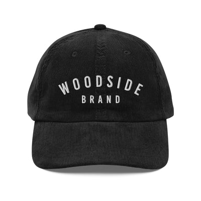 vintage corduroy "woodside brand" embroidered hat