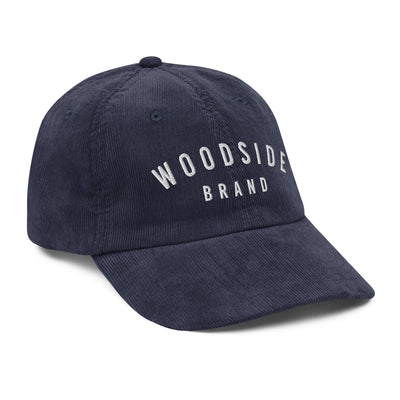 vintage corduroy "woodside brand" embroidered hat