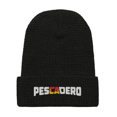 Pescadero Sunset embroidered waffle knit beanie