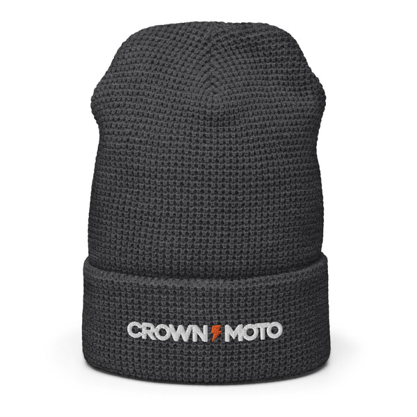 Crown Moto Bolted Waffle Beanie