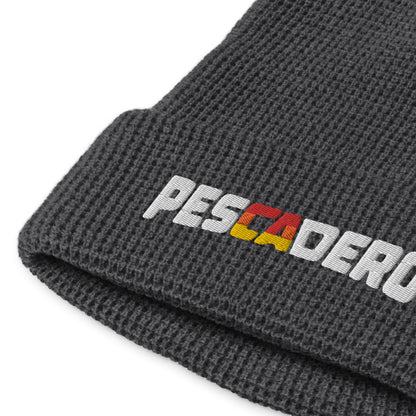 Pescadero Sunset embroidered waffle knit beanie