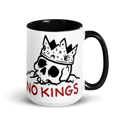 NO KINGS design on 15 oz. coffee mug