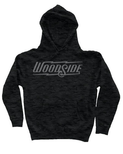 Woodside Brand Black Camouflage Independent Heavyweight Hoodie