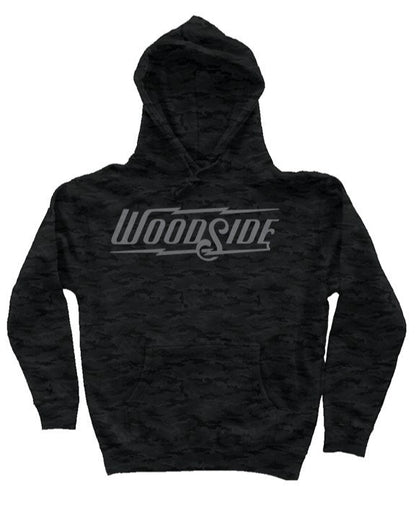 Woodside Brand Black Camouflage Independent Heavyweight Hoodie