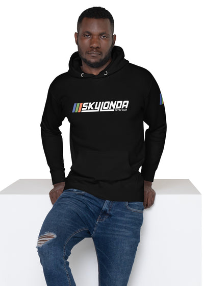 sky londa motor club rally hoodie in black