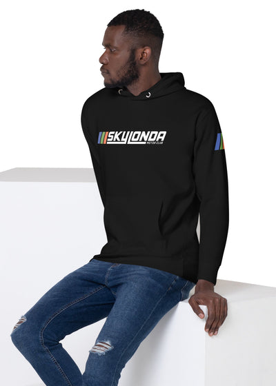 sky londa motor club rally hoodie in black